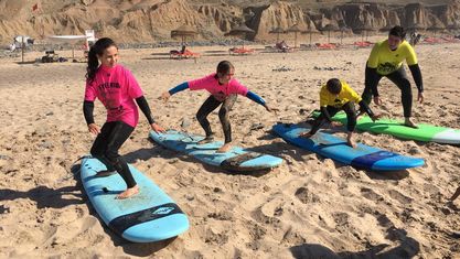 Surfing in Sagres